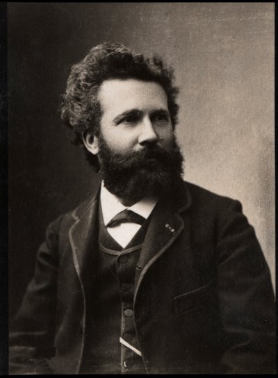 Portrait of Camille Flammarion by French Photographer
